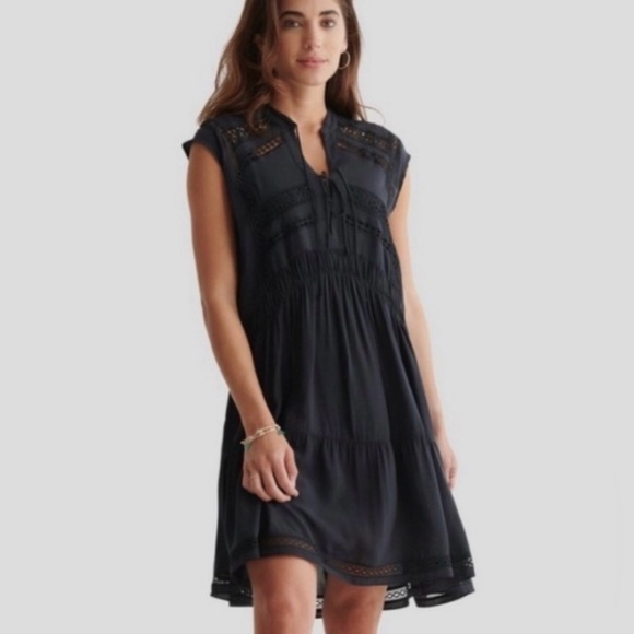 Lucky Brand Dresses & Skirts - Lucky Brand Black Lace Mini Dress
